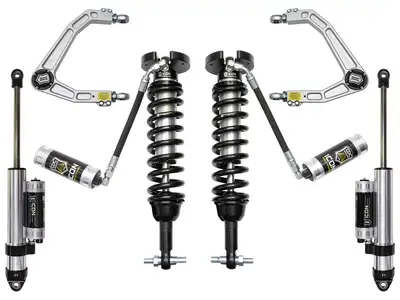 ICON Vehicle Dynamics ICON 2019-2026 Chevrolet Silverado 1500/GMC Sierra 1500, 1.5-3.5" Lift, Stage 4 Suspension System, Billet