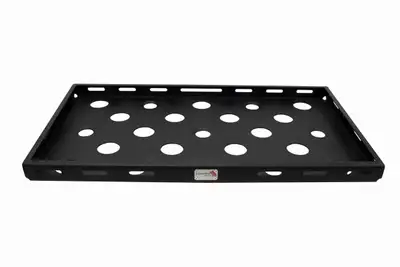 Fishbone Offroad 4-Door, Steel, Black powder coated, Includes mounting hardware, Usable Rack Space is 34-1/4 in. x 19-3/16 in.