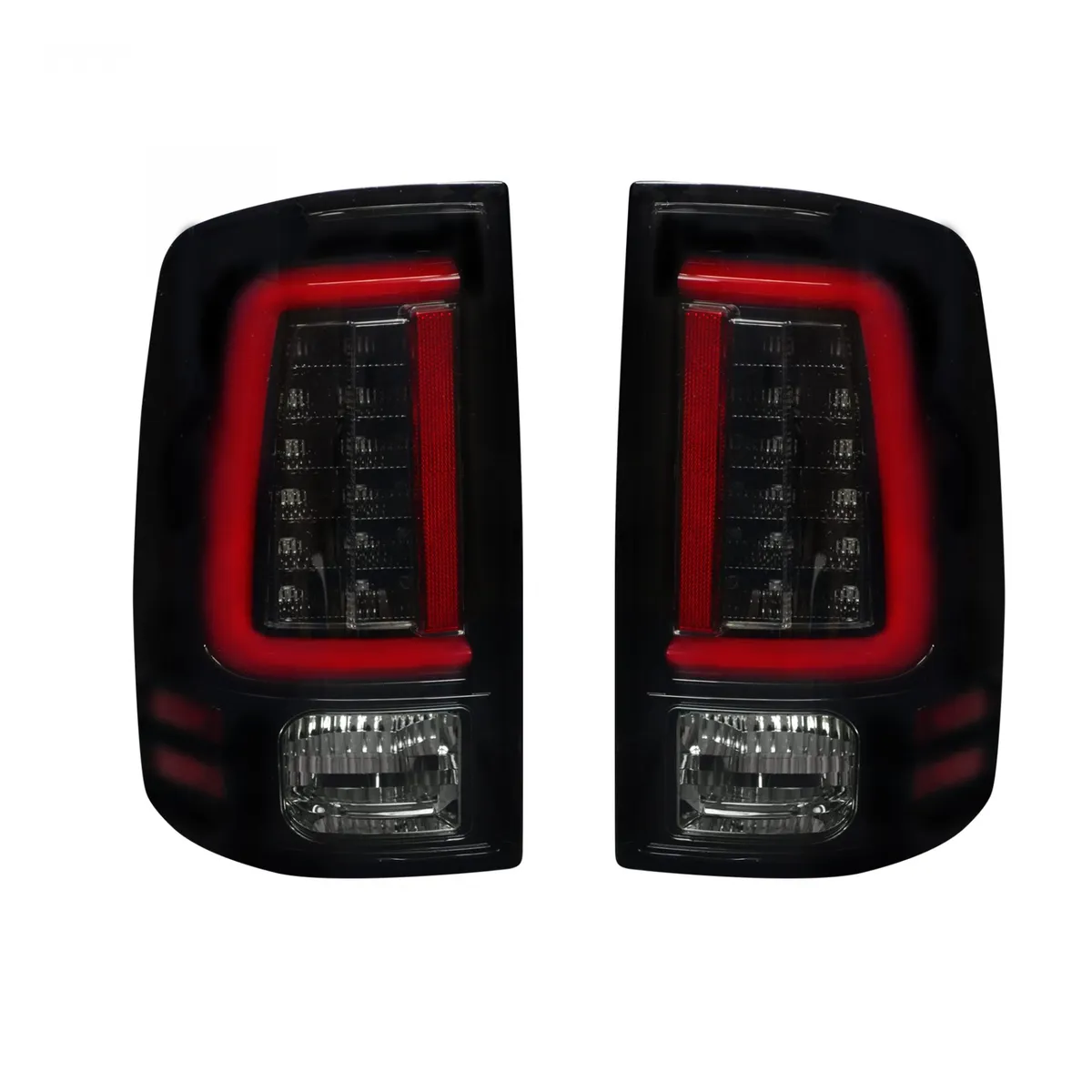 Dodge 09-18 RAM 1500 And 10-18 RAM 25003500 Oled Tail Lights Replaces Factory OEM Halogen Tail Lights - Smoked Lens product image