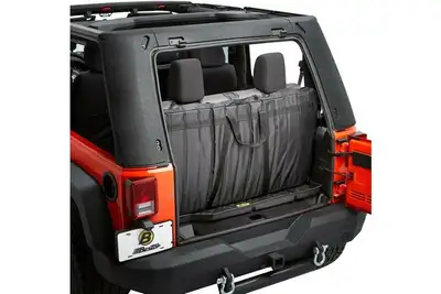 Bestop 8718 Wrangler JK W/All Bestop Soft Tops or Bestop Trektop Pro Window Storage For Soft Topsblack