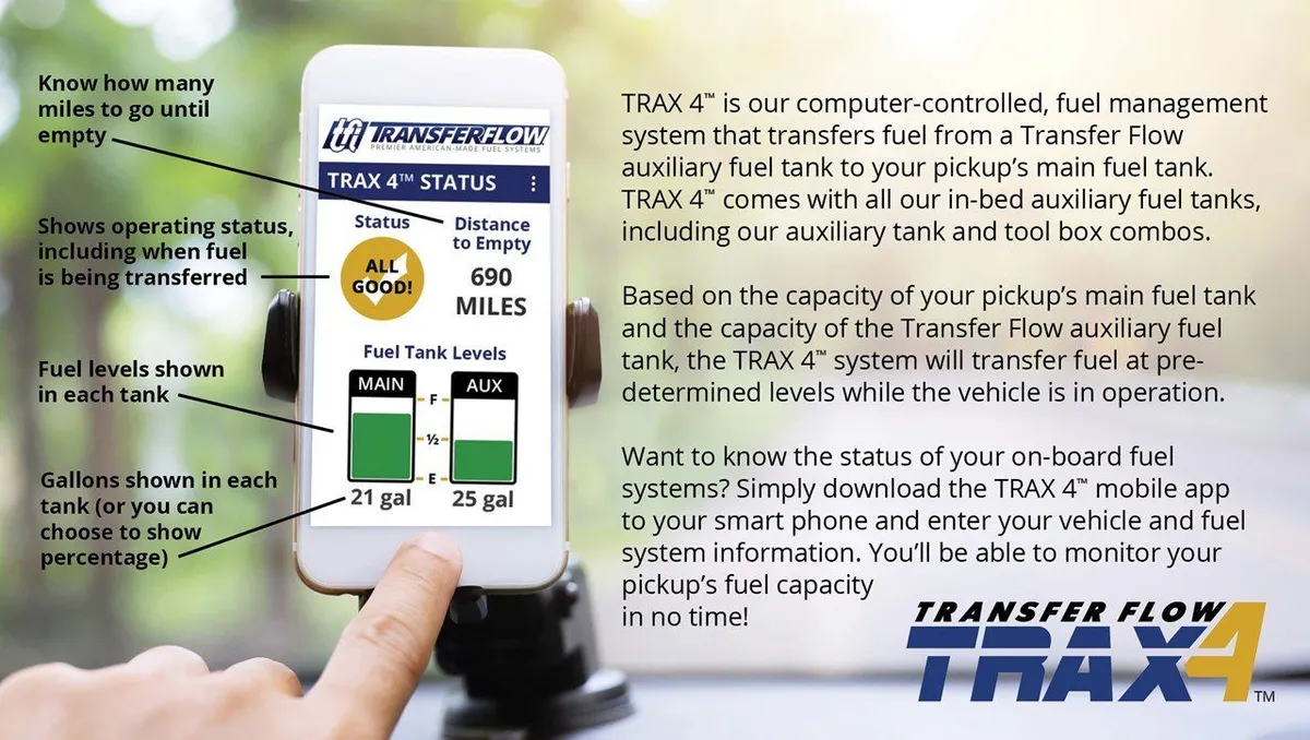50 Gallon Inbed Auxiliary Fuel Tank System Trax 4; **must Need Module Please See Instructions** product image