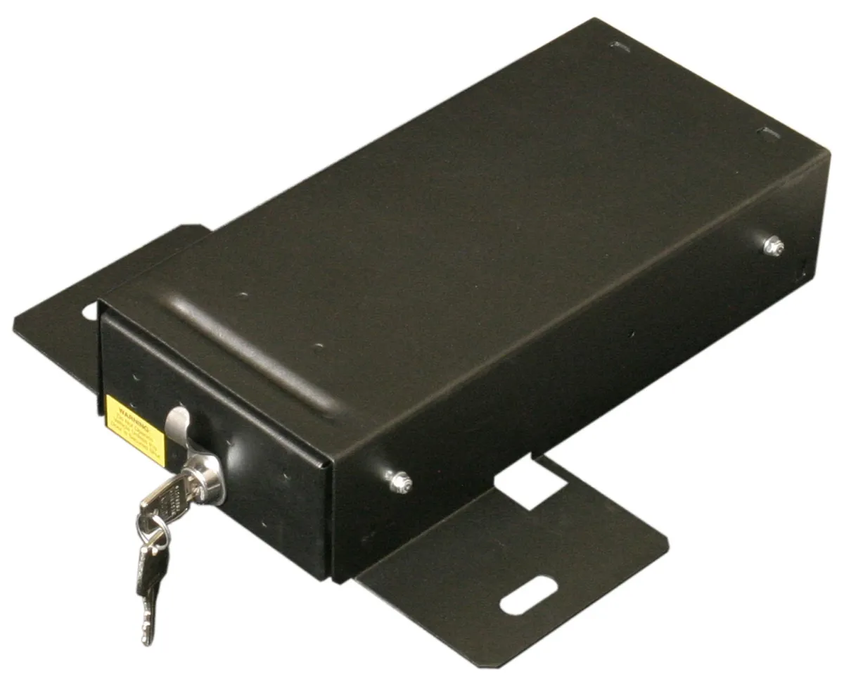 Front Driver Side Underseat Drawer - '97-02 Wrangler TJ; w/ Flip Seat (Black; Standard Key) product image