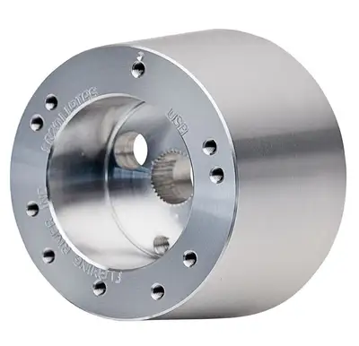 Flaming River Steering Wheel Adapter: Satin Tapered 5&6 Bolt Combination Adapter For fr Column