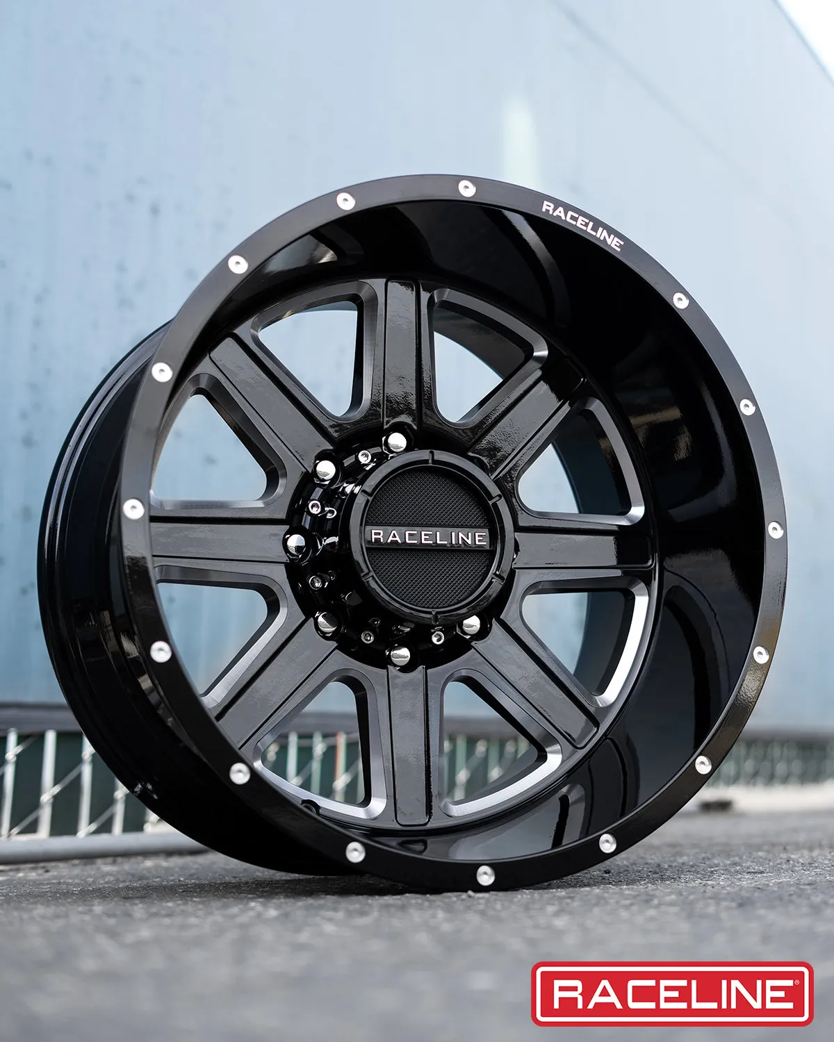 Aluminum Wheels 20x10 Hostage 940M Milled Gloss Black -19 Offset 6 on 135 Bolt Pattern 87.1 Bore Raceline product image