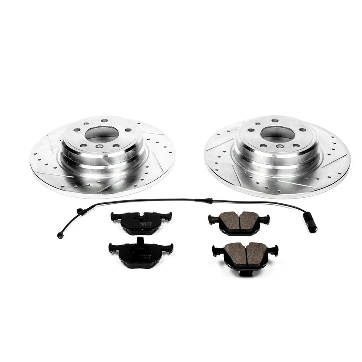 Z23 Evolution Sport Upgrade Kit: Drilled/Slotted Rotors; Carbon-Fiber Ceramic Pads W/Hardware; Pad Sensors product image