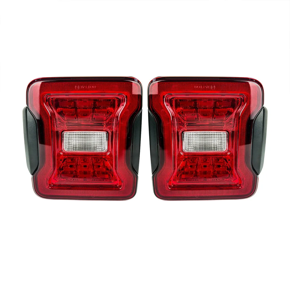 JK to JL Conversion Tail Lights - Red Lens For 07-18 Jeep Wrangler JK/ JKU(DOT Approved) product image