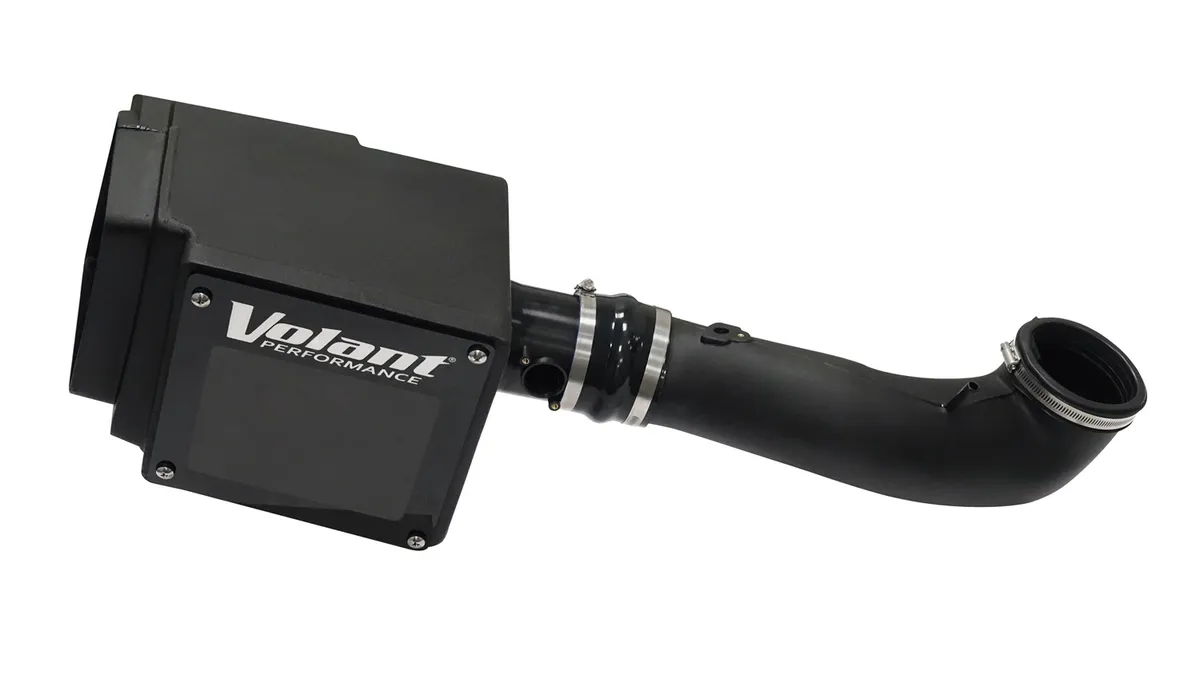 Cold Air Intake Kit; Incl. Closed Filter Box/Air Duct/DryTech 3D Synthetic Filter/Connectors/Clamps; product image