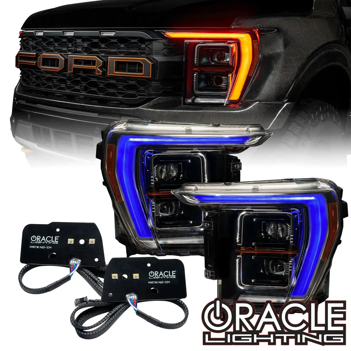 Oracle Lighting 2021-2022 Ford F-150 Colorshift Rgb+w Headlight DRL Upgrade Kit product image