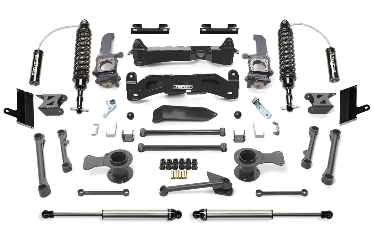 Performance Lift System w/Shocks; 6 in. Lift; w/2.5 Front Resi DLSS Coil Overs; Rear Dirt Logic 2.25 Shocks; Hardware; product image