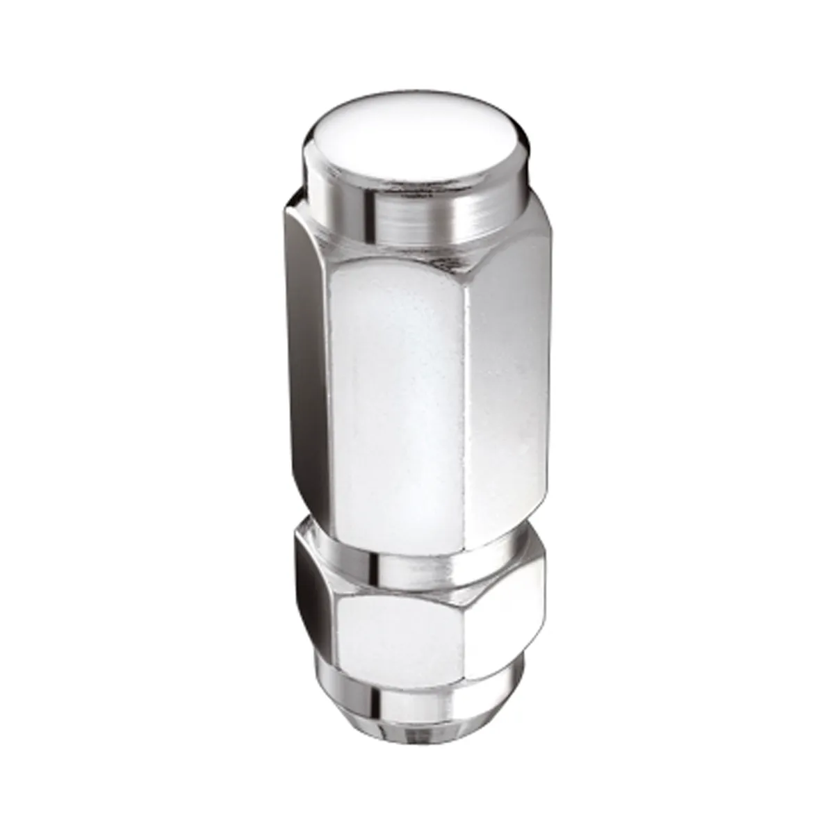 Hex Lug Nut 9/1618 Duplex Cone Seat 7/8 Hex 2.5 in Oal Chrome (8 Pk) product image