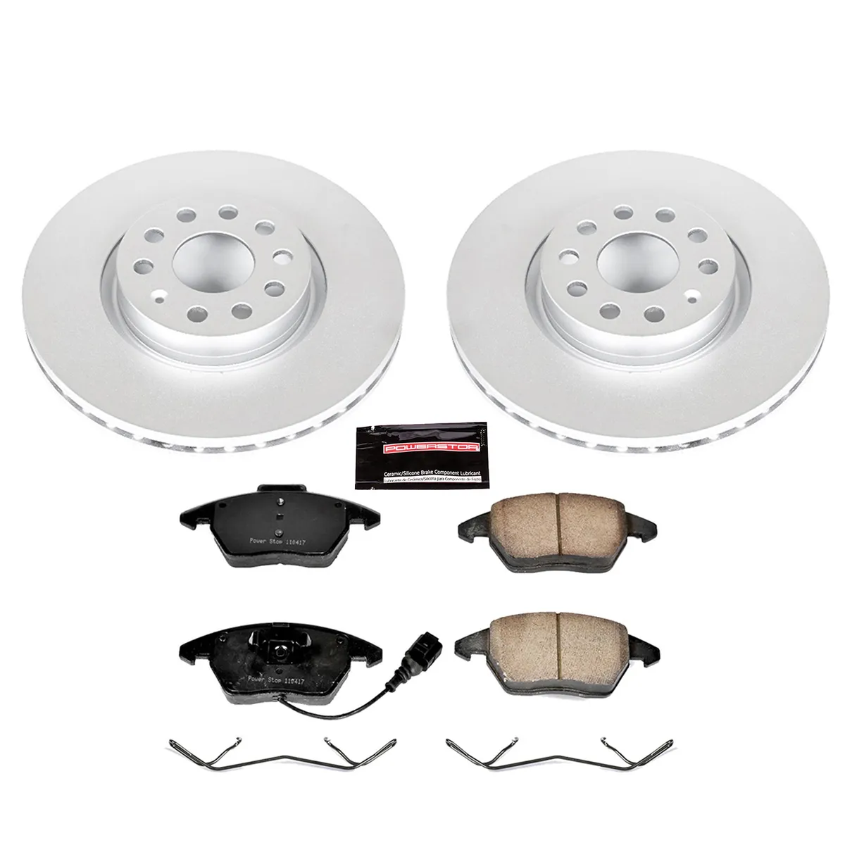 Z23 Sport Geomet Coated Rotor Kit For European Vehicles: Genuine Geomet Fully Coated Rotors; Carbon-Fiber Ceramic Pads W/Hardware product image