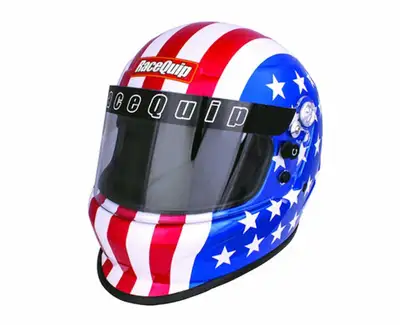Racequip Pro Youth jr Fullface Model Sfi 24.1 Auto Racing Helmet America Graphic
