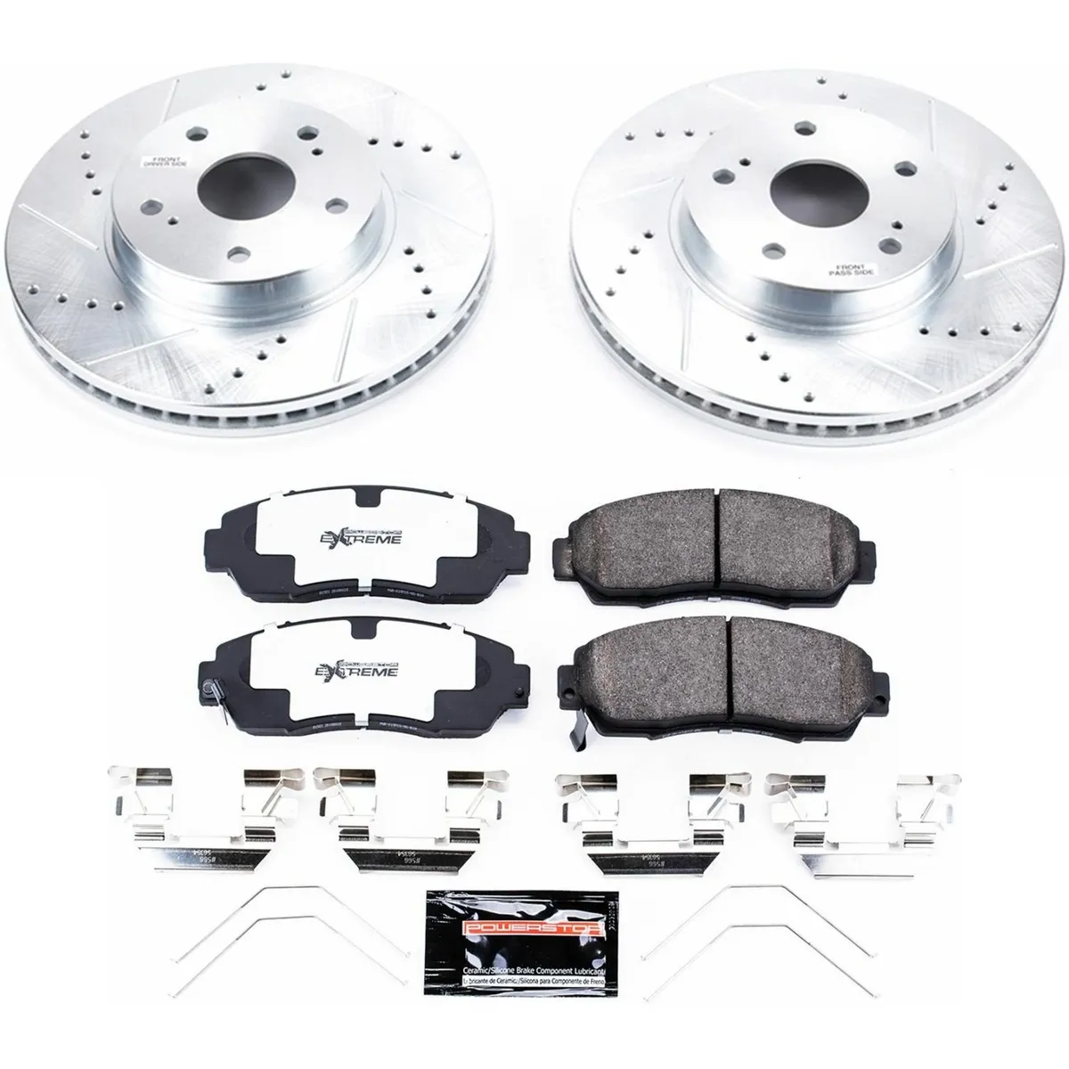Z26 Street Warrior Upgrade Kit: Drilled/Slotted Rotors; Carbon-Fiber Ceramic Pads W/Hardware product image
