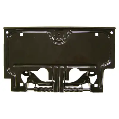 Crown Automotive Jeep Replacement Crown Automotive Jeep Replacement 55007403 Rear License Plate Bracket for Jeep YJ Wrangler, Black, Includes Springs and Pin