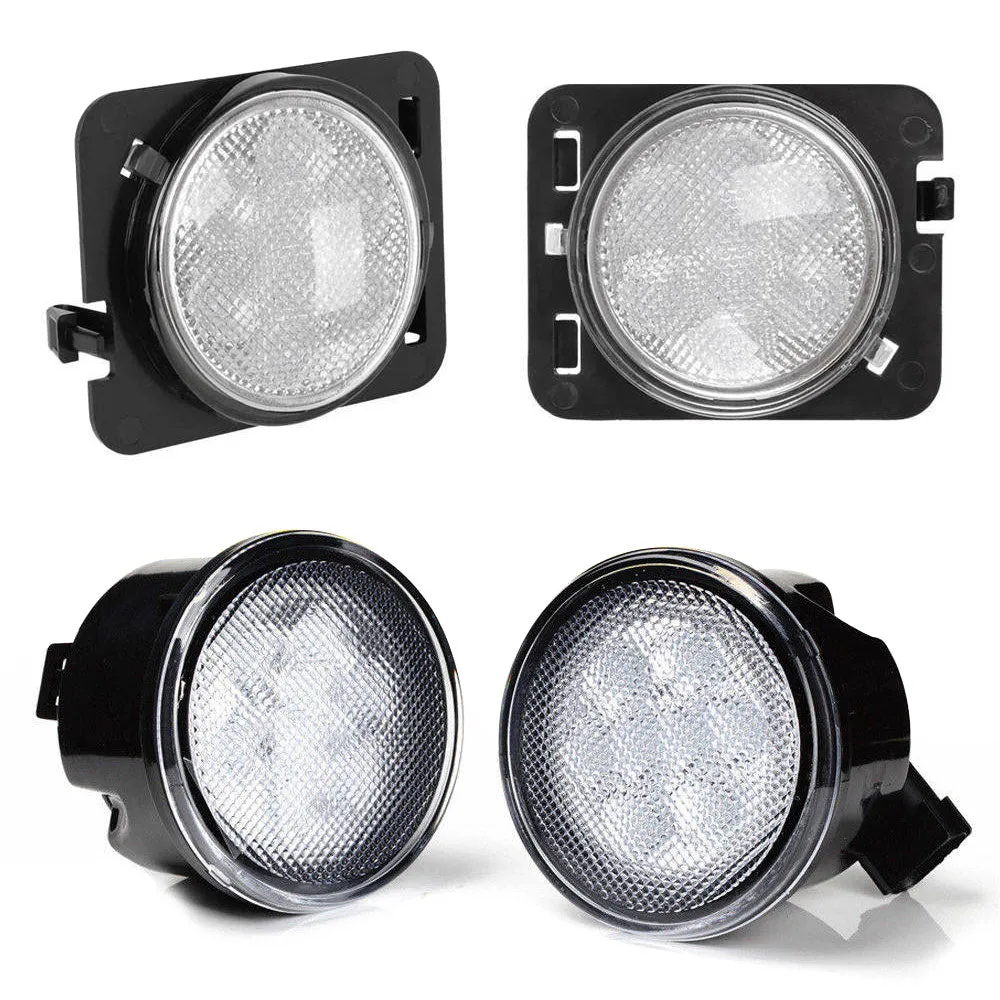 Front LED Turn Signals & Side Marker Lights Combo for 2007-2018 Jeep Wrangler JK product image