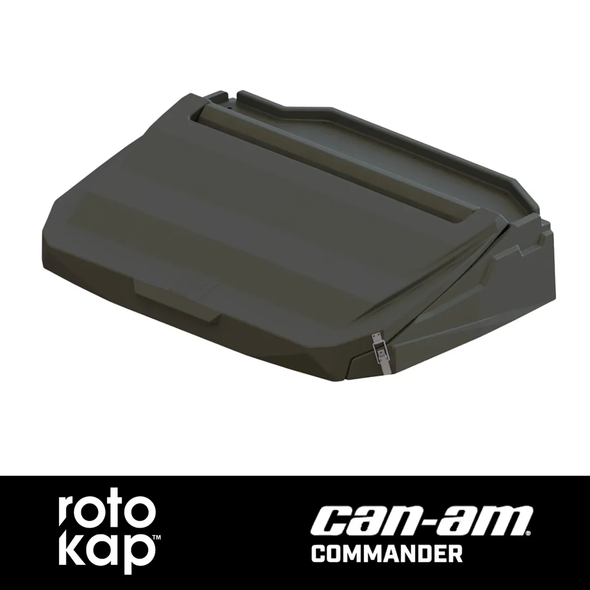 RotoKAP Commander Distributed by DÃœHA – UTV Bed Cover fits 21-26 Can-Am Commander 2 and 4 Door (Crew Cab) – Ultimate UTV/Side-by-Side Bed Cover product image