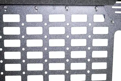 Fishbone Offroad Black textured powder coat, 10-Gauge steel, Stainless Steel hardware,