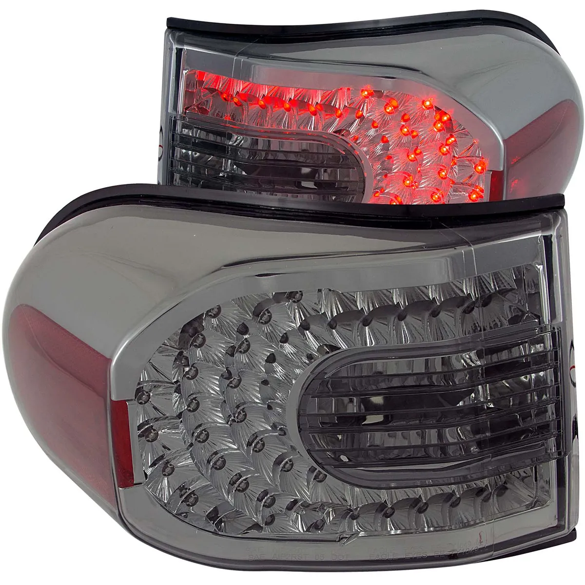 Toyota fj Cruiser 07-14 LED Tail Lights Chrome Smoke Lens product image