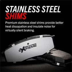 Z26 Street Performance Carbon-Fiber Ceramic Brake Pads W/Hardware product image