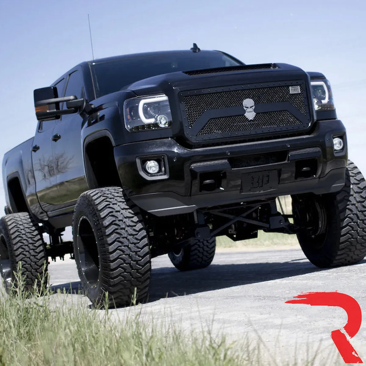 Gmc Sierra 3500 15-19 Dually Projector Headlights w Oled Amber Drls & Scanning Oled Amber Turn Signals in Smoked/Black product image