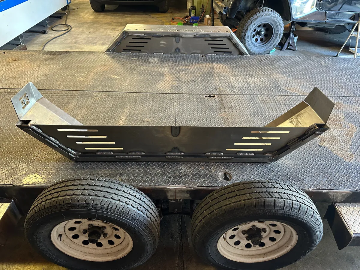 Heavy Duty Weld on DIY Drive Over Trailer Fender Kit Bare Steel - Pair product image
