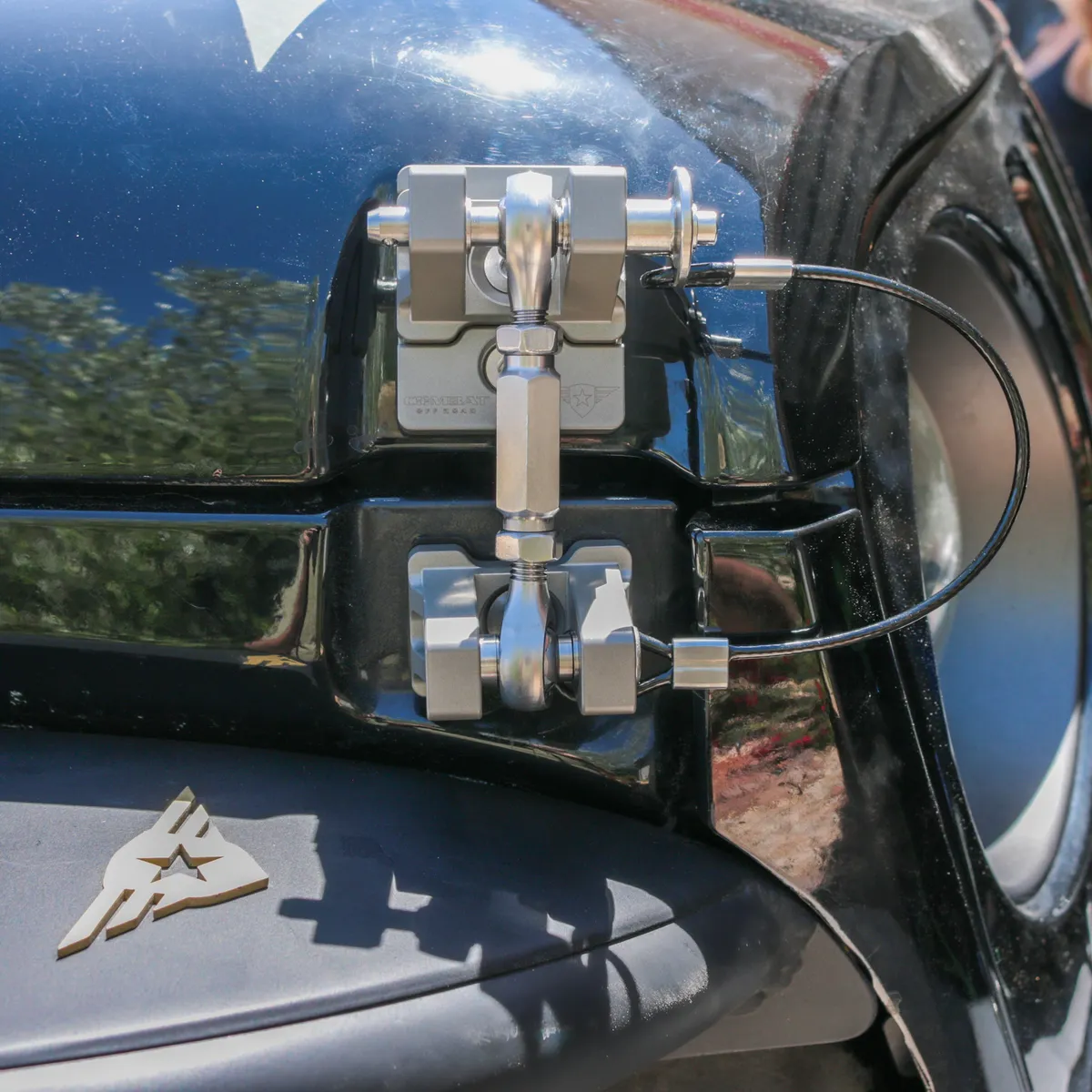 Combat Off Road Billet Aluminum Hood Latch Set - Raw - JK/JL/JT product image