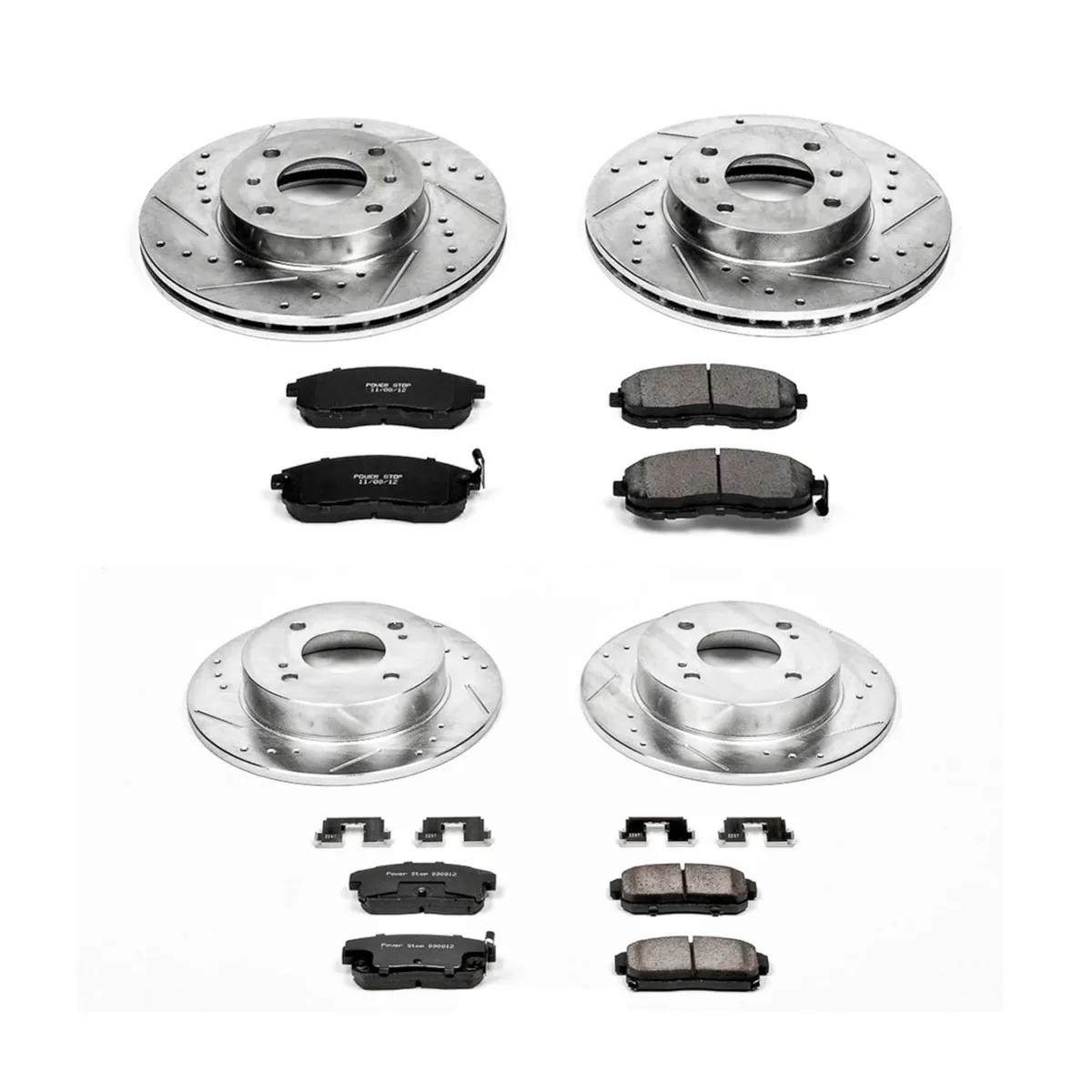 Z23 Evolution Sport Upgrade Kit: Drilled/Slotted Rotors; Carbon-Fiber Ceramic Pads W/Hardware product image