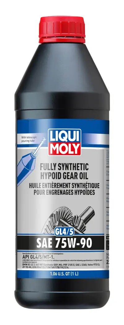 LIQUI MOLY Liqui Moly 22090 Fully Synthetic Hypoid Gear Oil (Gl4/5) SAE 75w-90