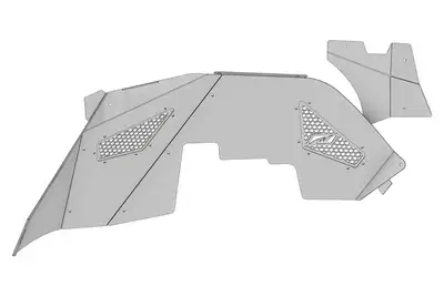 Motobilt Motobilt Tomahawk Inner Fender for Front Corner Armor System - Standard - JK