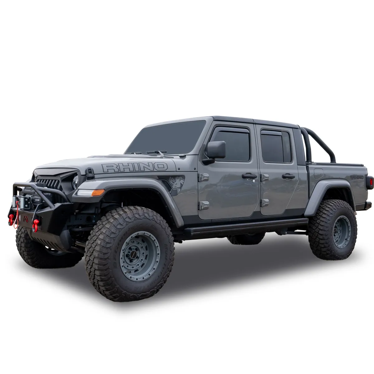 1824 Wrangler JL Rain Guards in Channel Smoke product image