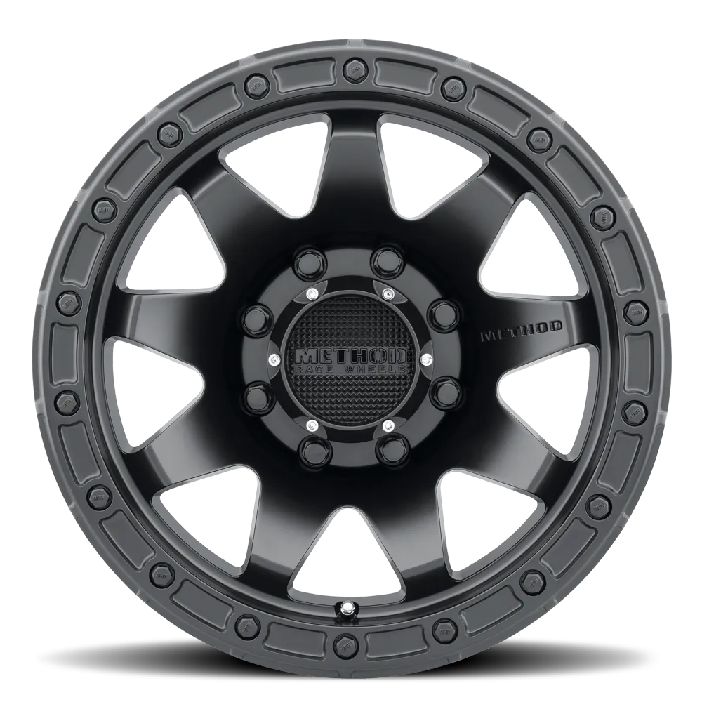 Method Race Wheels Aluminum Wheels 20x9 MR317 Bolt Pattern 8 On 180 Offset 18 Lip Size 0.83 Matte Black MB Method