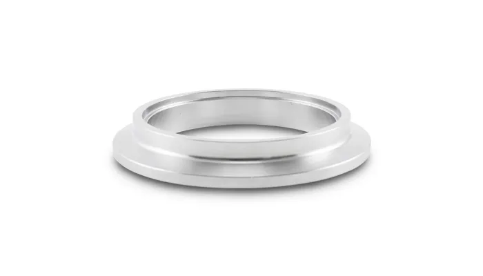 Turbo Inlet Flange; 92.1MM Flange O.D.; 3.8MM Apex W; 77.8MM CRMD; 1.4MM CRMDH; 67MM Port ID; 12.7MM Thickness; 2.75 in. Tube Recess ID; 3MM T. Recess Depth; 304 Stainless Steel; product image