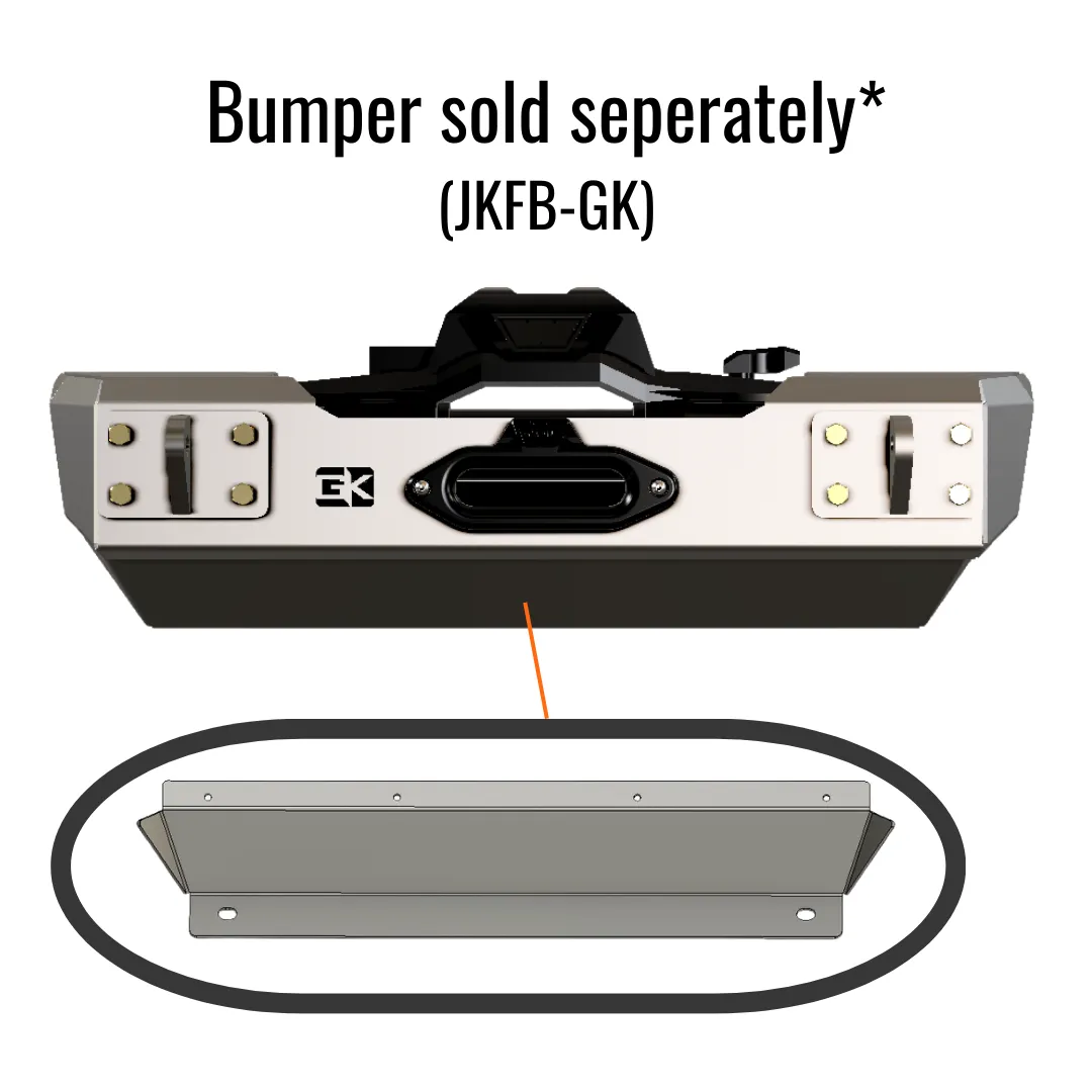 Jeep JK Gauntlet Series Front Bumper Skid Plate product image