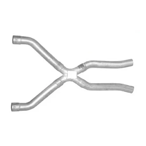 Pypes Performance exhaust Exhaust X-Pipe Kit Intermediate Pipe 2.5 in Crossover Incl Special Angled Rear Legs Natural 409 Stainless Steel Pypes Exhaust