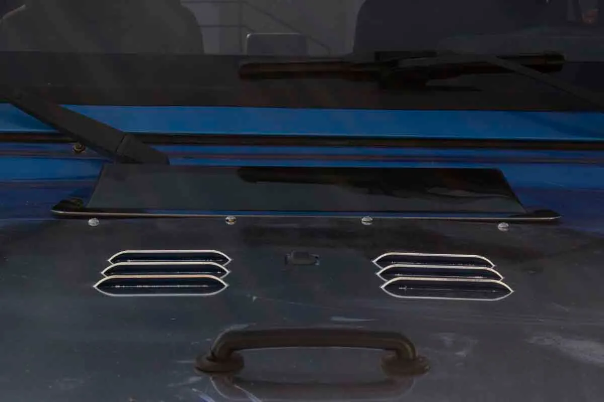 Jeep TJ Hood Vent Air Scoop 98-06 Wrangler TJ Polished Silver Kentrol product image