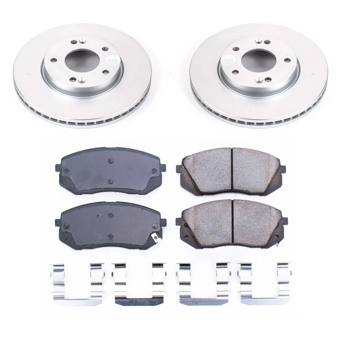 Z17 Geomet Coated Rotor Kit: Genuine Geomet Fully Coated Rotors; Ceramic Pads W/Hardware product image