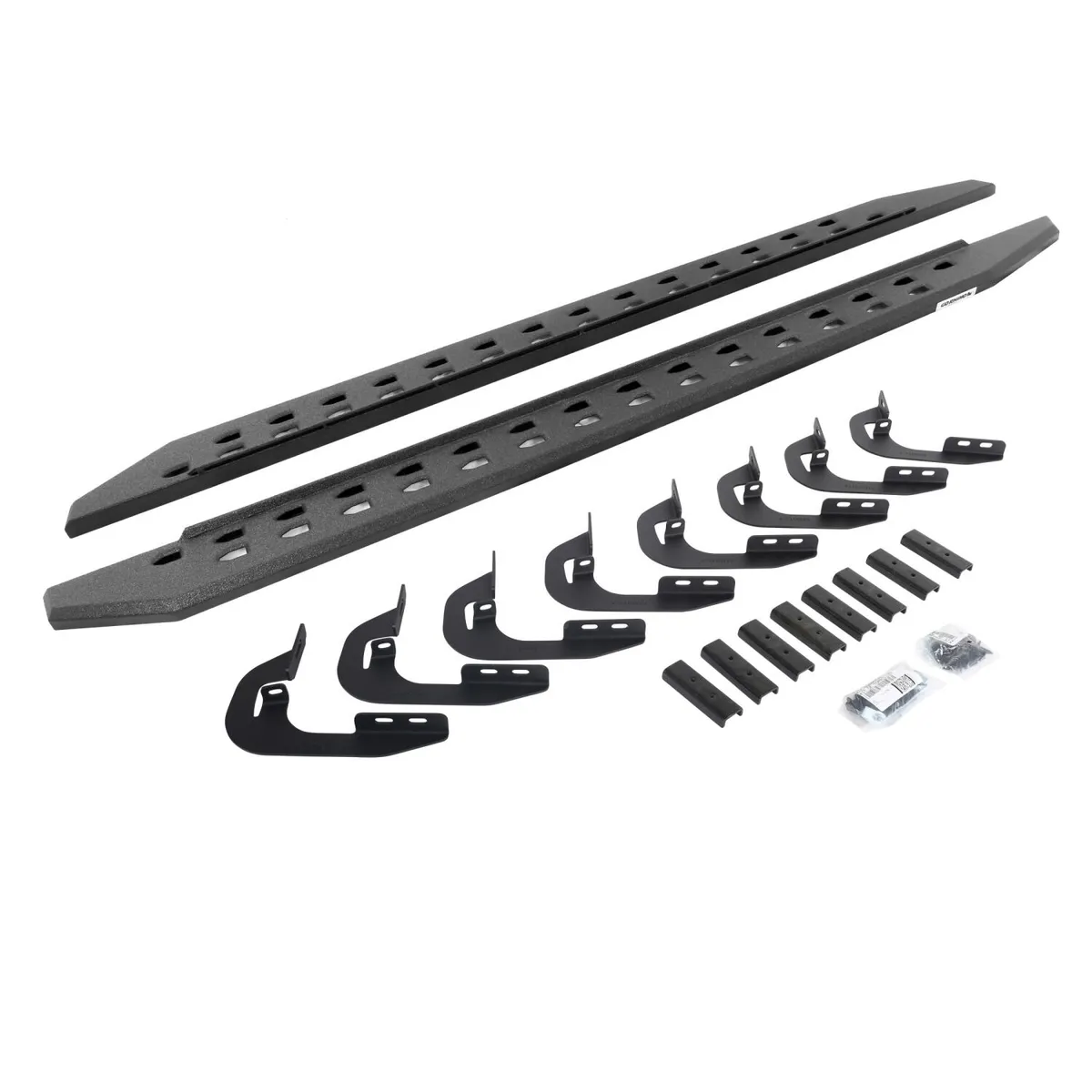 Go Rhino Go Rhino 69404787ST - RB20 Slim Line Running Boards With Mounting Brackets - Protective Bedliner Coating