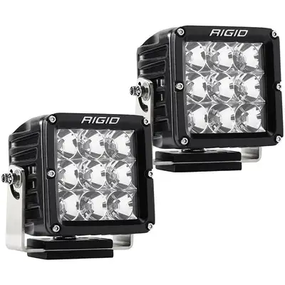 RIGID Industries Rigid D-Xl Pro LED Light, Flood Optic, Surface Mount, Black Housing, Pair
