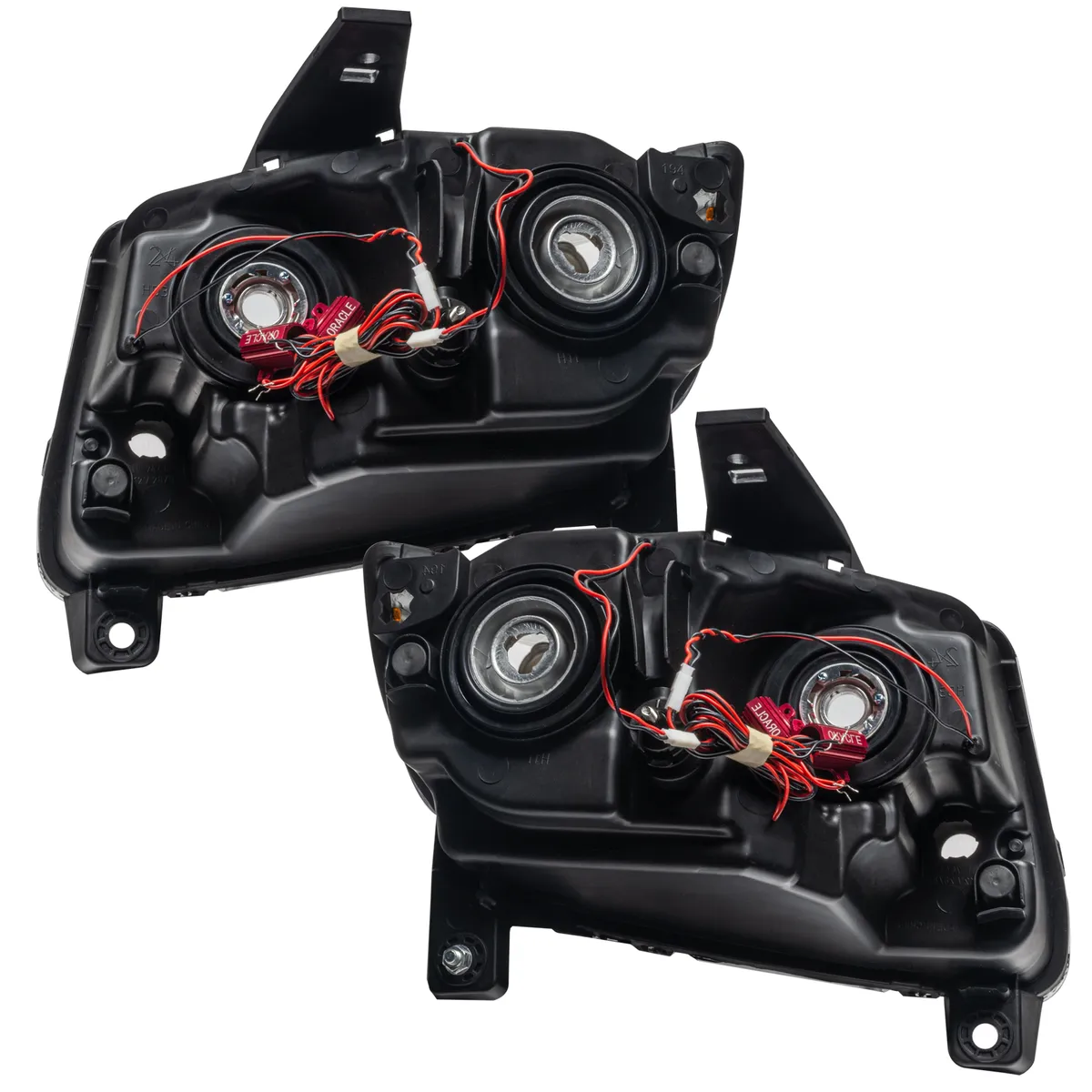 ORACLE Lighting 2011-2013 Jeep Grand Cherokee Non-HID Pre-Assembled LED Halo Headlights - Chrome Housing product image