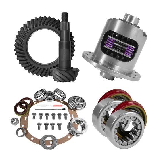 Yukon Gear and Axle 8.6 Inch GM 4.11 Rear Ring & Pinion, Install Kit, 30Spl Posi, Axle Bearing & Seals 2009-2013 Cadillac Escalade USA Standard