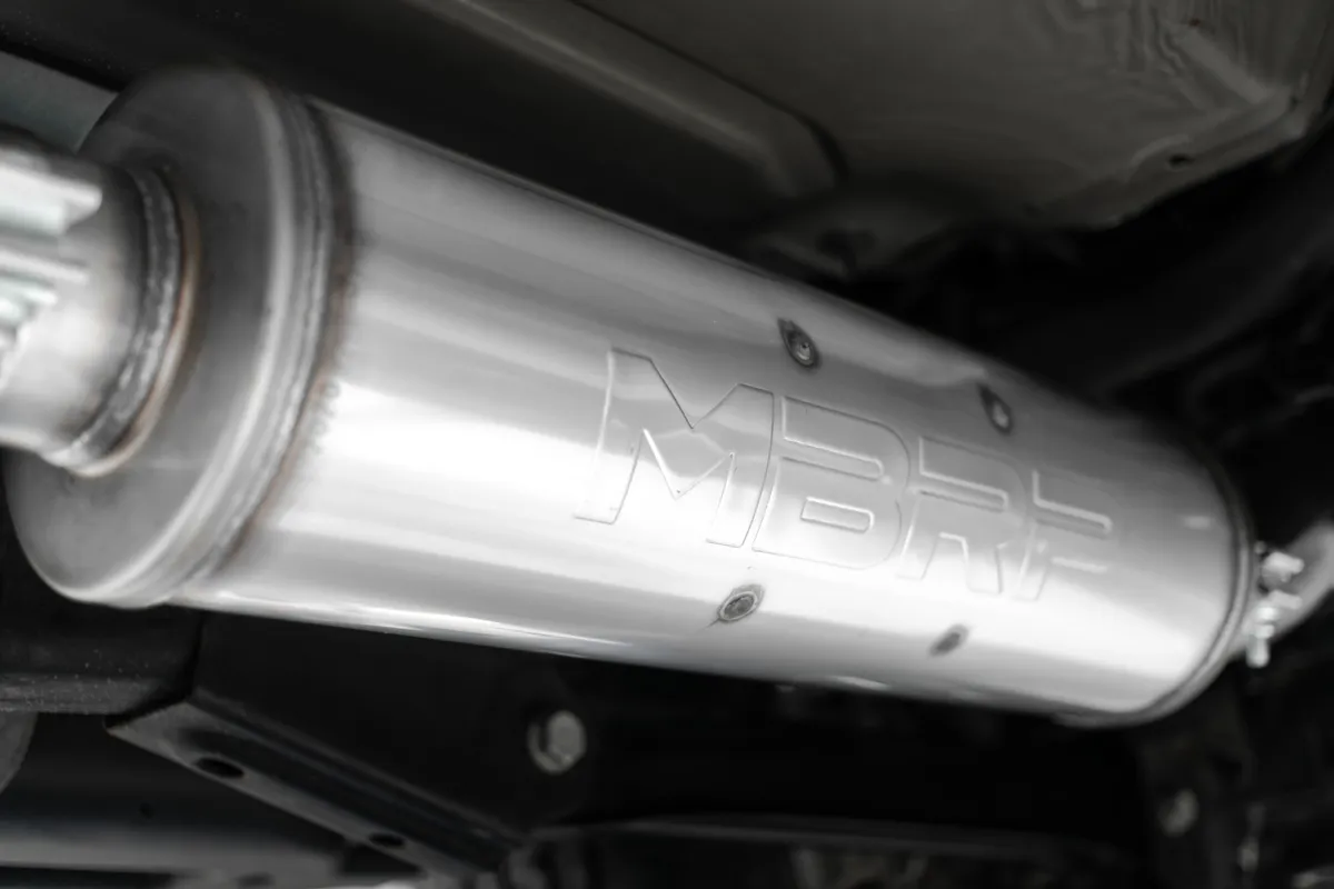 MBRP Exhaust Armor Pro Cat Back Exhaust System; 3 in. Tubing; Single Side; 4 in. Tip; T304 Stainless Steel;
