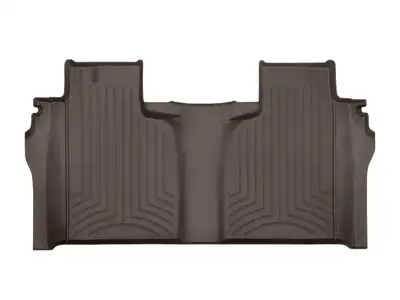 Weathertech Rear FloorLiner HP Chevrolet Silverado 1500 2019 + Cocoa Crew Cab Bucket Seating carpeted storage