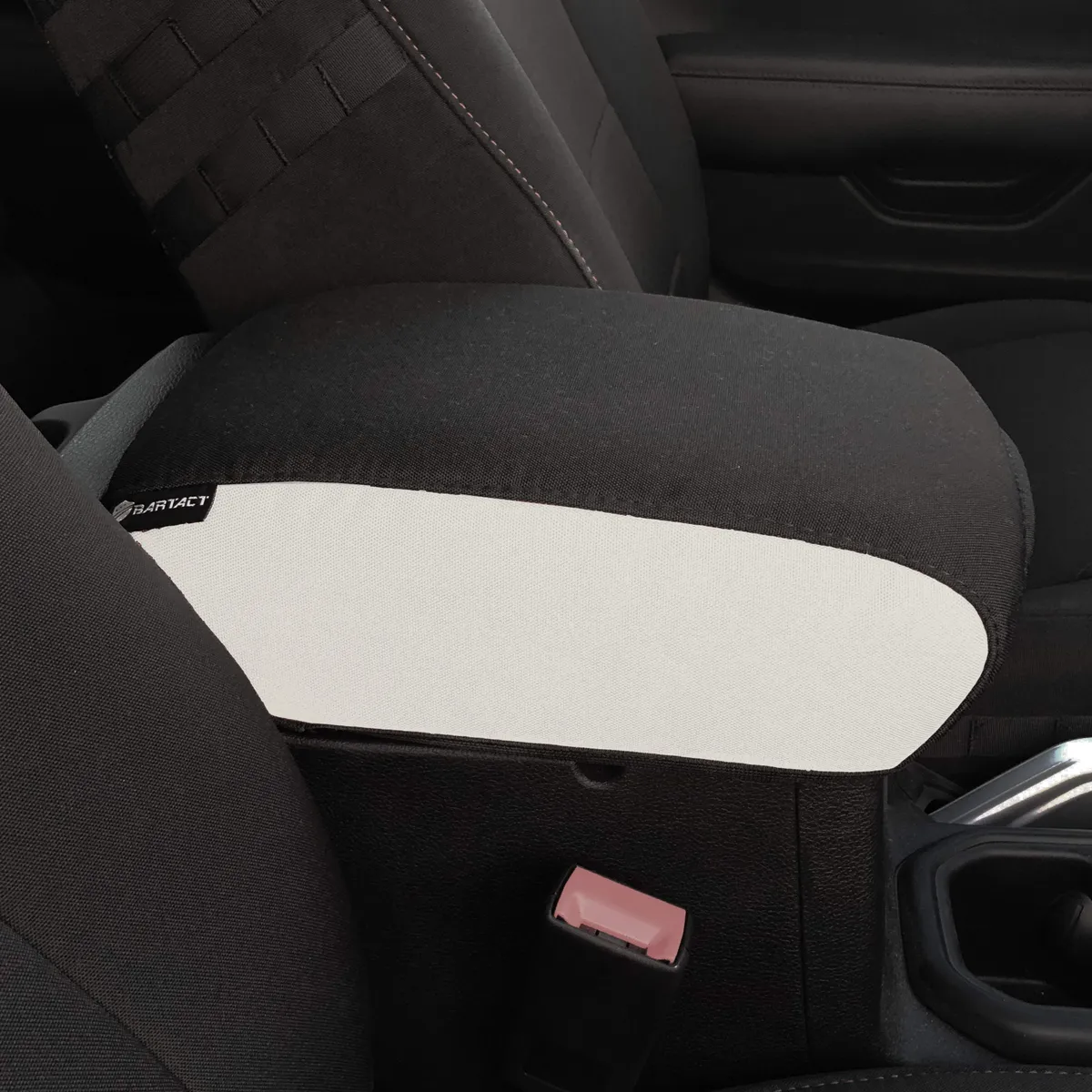Jeep Center Console Cover Padded For 18-Up Wrangler JL Jeep JL/JLU Graphite Side/Black Top Bartact product image