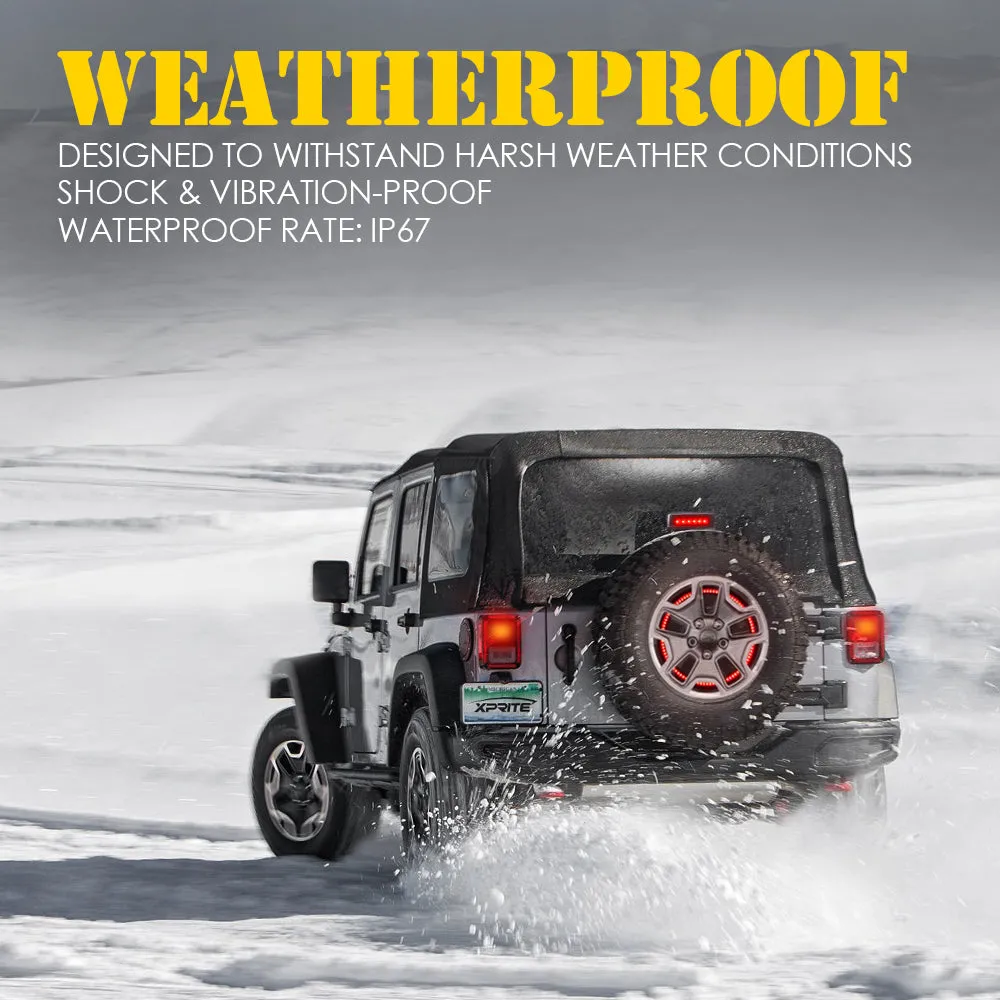 Jeep Wrangler JK/JL 14" Spare Tire Brake Light | Typhoon Series product image