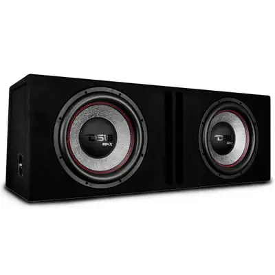 DS18 "Dual 12"" Loaded Subwoofer Ported Enclosure With GEN-X124D 900 Watts Rms"