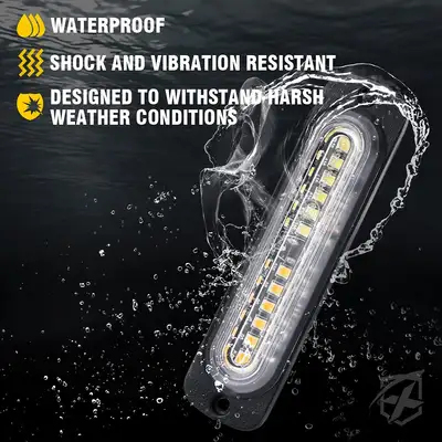 Xprite Flush Mount Side Marker Emergency Strobe Light - Set of 4 | Alert 12 Series