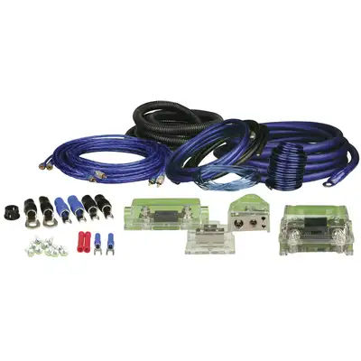 Metra Electronics VALUE Amp Kit; Incl. 17 ft./1 GA Power Cable 3/8 in. w/Ring Terminal/8 ft. Power Cable/6 ft. Ground Cable/Two 17 ft. RCA Cables/20 ft. Remote Turn-On Wire/15 ft. Speaker Cable;