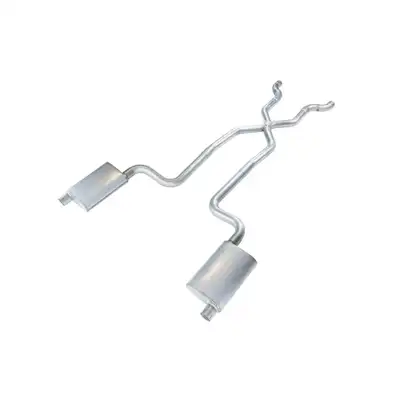 Pypes Performance exhaust 1968-1973 Corvette C3 2.5 Inch Crossmember Back Exhaust Kit With X-Pipe 409 Stainless Race Pro Mufflers Pypes Performance Exhaust
