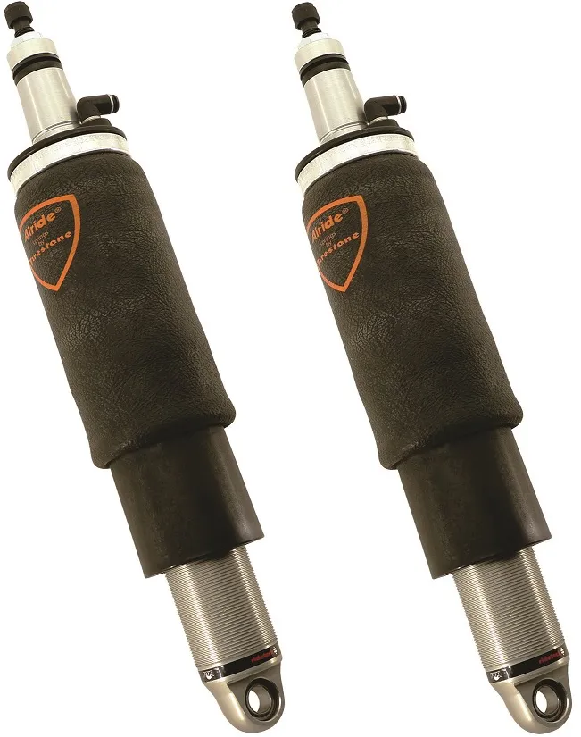 Rear HQ Shockwaves 7000 Series W/ 4.1 Inch Stroke And 2 Inch Stud Pair Of Rebound Adjustable Shock waves 4 Inch Rolling Sleeve W/ 1/4 Inch Fittings And Bearing Spacers 1/2 Inch And 5/8 Inch 11 Inch X 14.5 Inch W/ A 12.75 -13 Inch Ride Height Ridetech product image