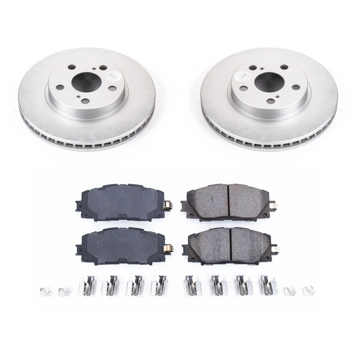 Z17 Geomet Coated Rotor Kit: Genuine Geomet Fully Coated Rotors; Ceramic Pads W/Hardware product image